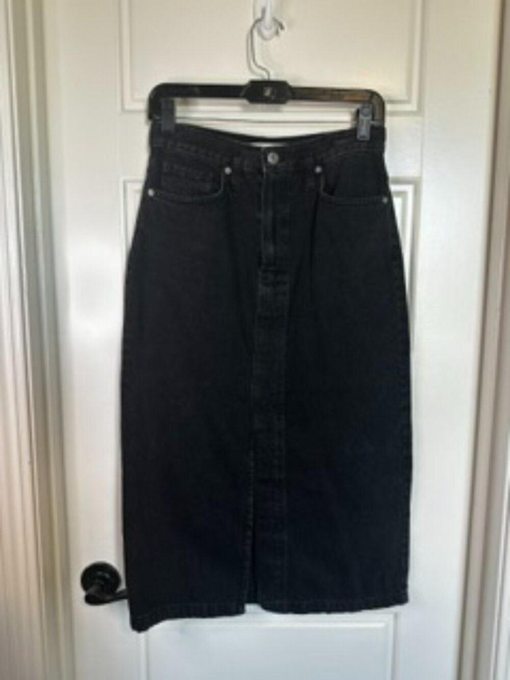 MNG Black Jean Skirt